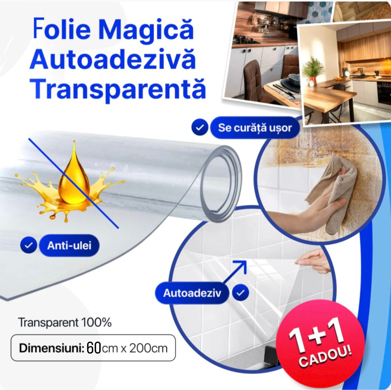Folie Magică de Protecție - 200cmx60cm - 1+1 Cadou 🎁